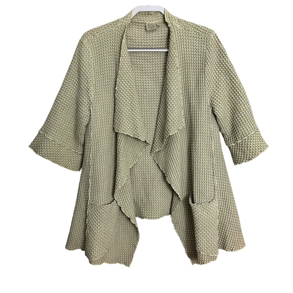 Focus Textured Open Jacket Cardigan